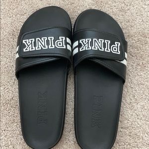 Victoria’s Secret Pink Black Slides size L (9-10)